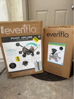 NEW! Evenflo Pivot Xplore Wagon & Extra Stroller Wagon Seat