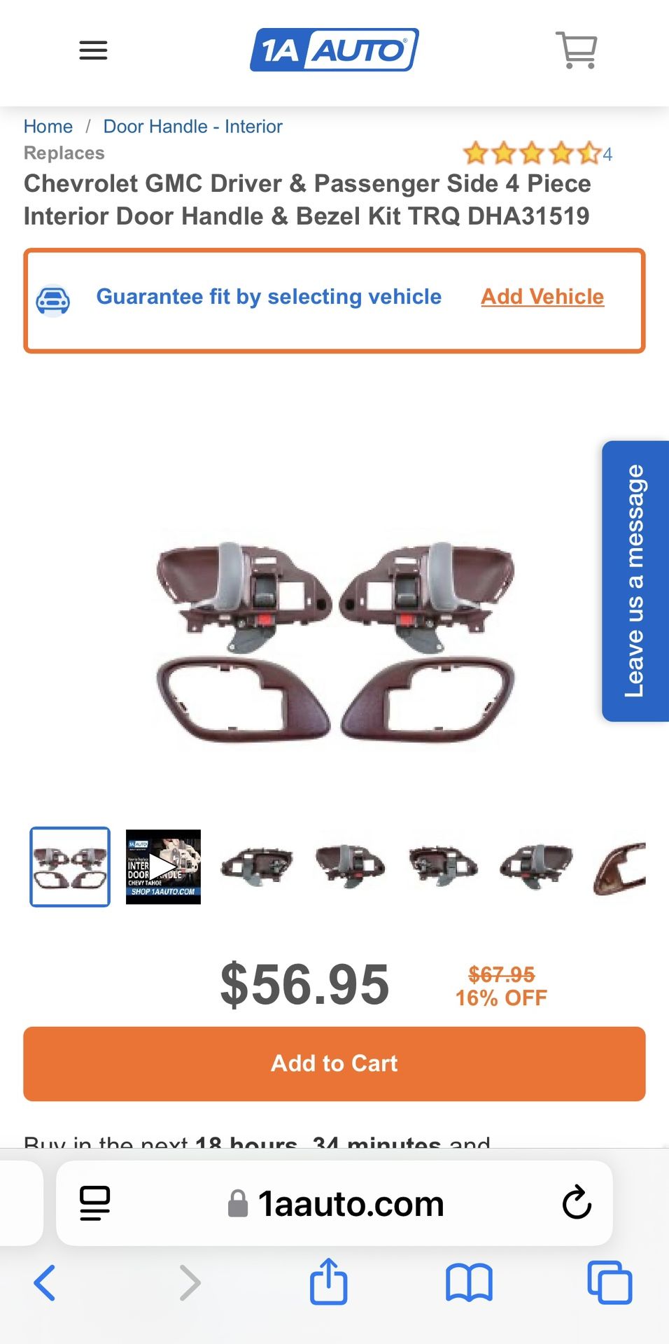 95-98 GM Door Handles