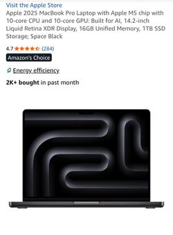 MacBook Pro 2025 -M5- 16GB RAM - 1TB Storage