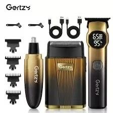 GERTZY Men's Electric Shaver, Hair Trimmer with Limiter Attachment, USB Charging, ABS Housing, 2200mAh Rechargeable Lithium Battery.