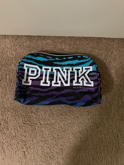 Pink makeup bag