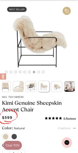 Genuine Sheepskin Accent Chairs