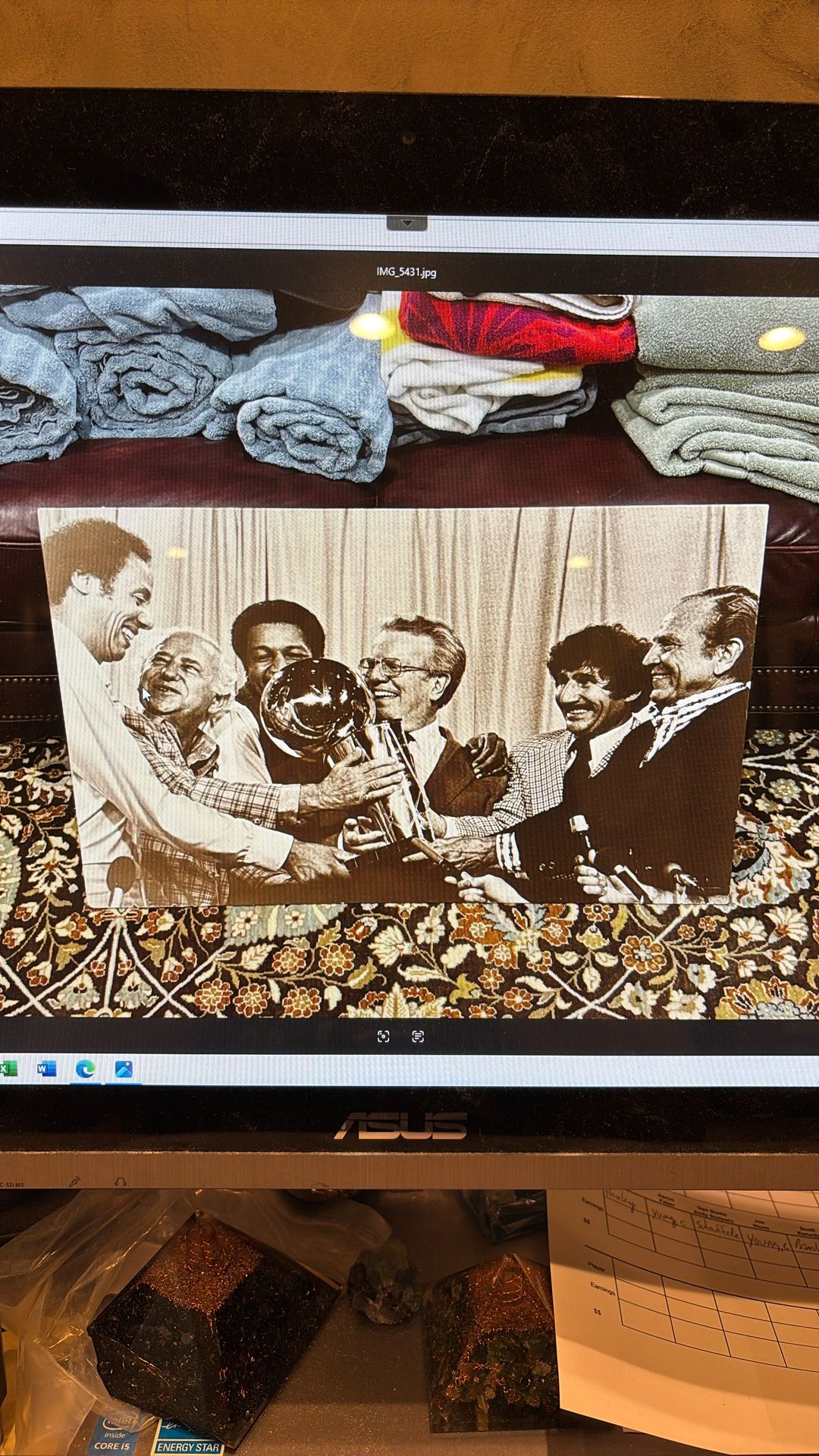 1979 Championship Trophy Presentation Seattle Supersonics