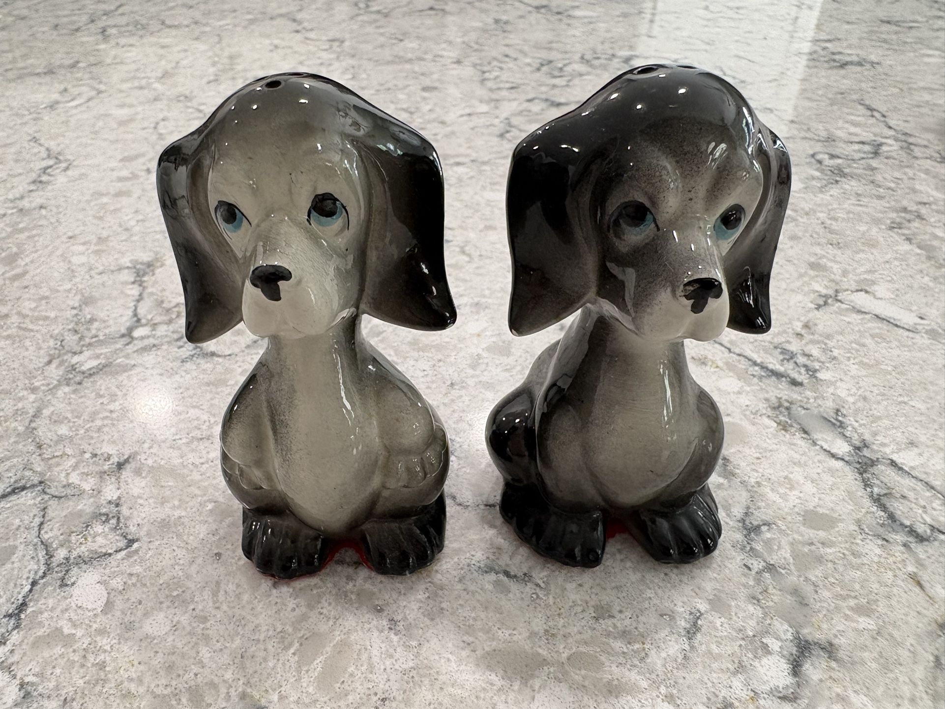 Vintage Hound Dog Salt and Pepper Shakers