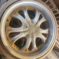 20 inch Chrome BMW rims and tires 