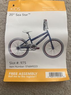 20” Sea Star Bike New 60$