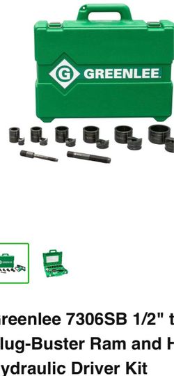 Greenlee 7306SB Slug-Buster Hydraulic Driver Kit