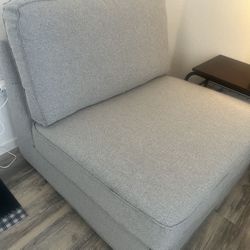 IKEA KIVIK 1-seat sleeper sofa, Tibbleby beige/gray (Good condition) PICK UP IN CORNELIUS 