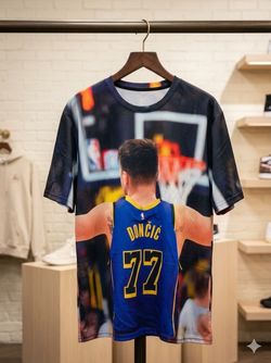 3-D Lakers Luka Doncic 2 Sided Tee NEW!!  XL