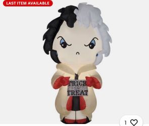 Cruella Halloween inflatable 5ft
