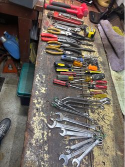Popular mechanics toolbox with tools
