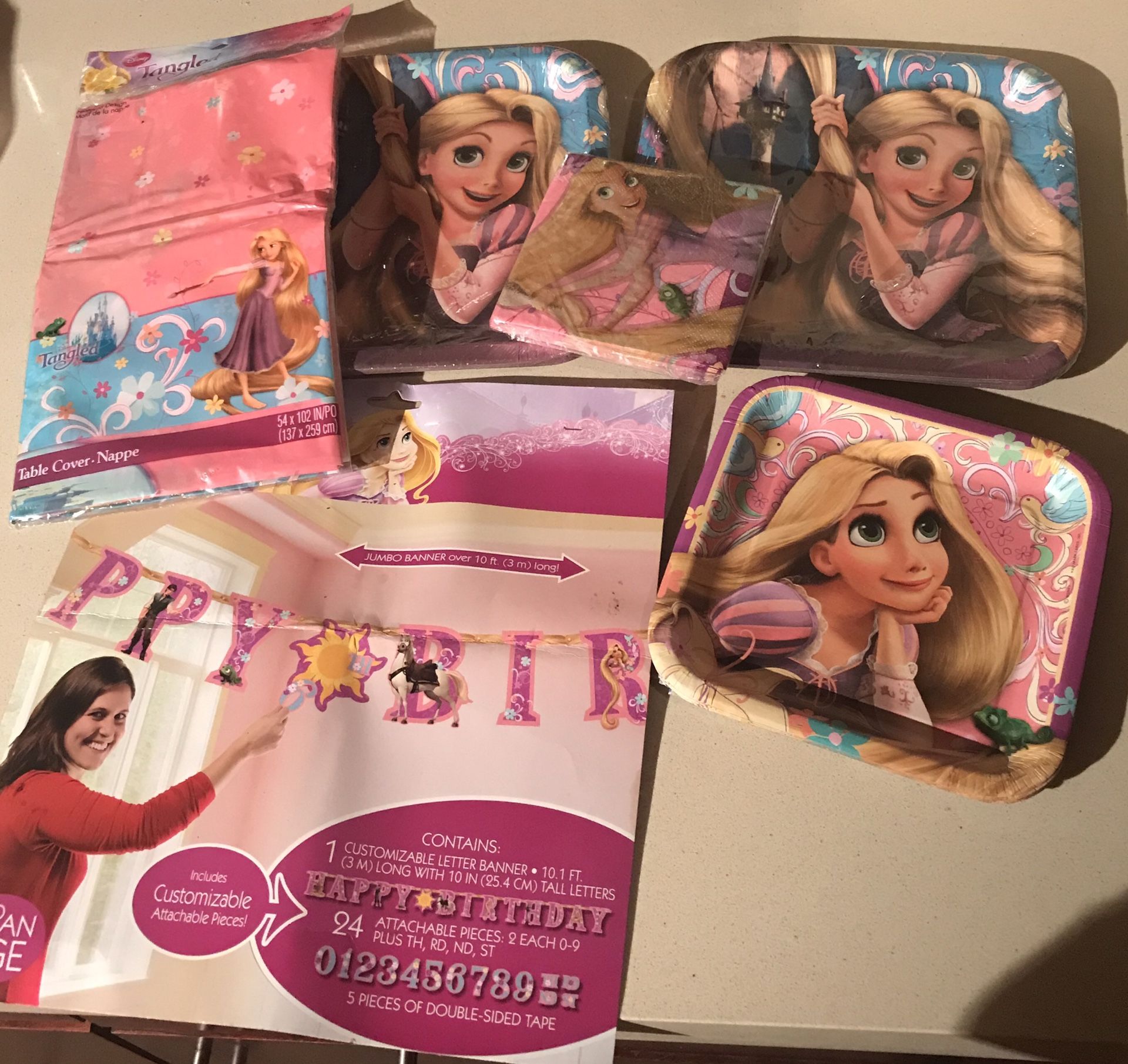 Rapunzel birthday party items