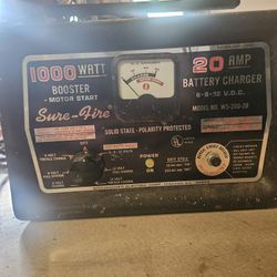 Sure-Fire 1000 Watt Motor Start Booster 20 Amp Battery Charger