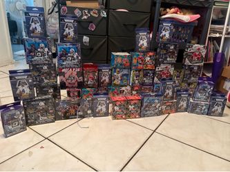 50+ Sealed NFL Prizm Mosaic Select Football Boxes – Cash or Car Trade”