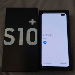 2 Samsung S10+ 128gig White And 512gig Rose Gold Trim unlocked