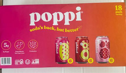 Poppi Prebiotic Soda 18-Pack Variety