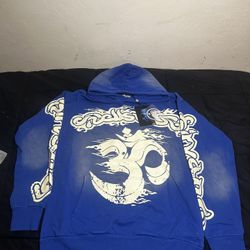 Blue And White House Star Hoodie