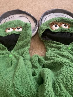 ADULT COSTUMES*OSCAR THE GROUCH* SZ SMALL AND LARGE*