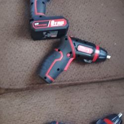 1 Drill 2 Screwdriver's 