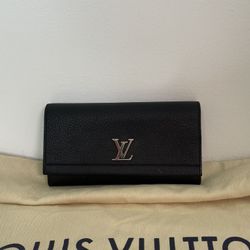 Louis Vuitton Wallet Black (matches Lock Me II bag)