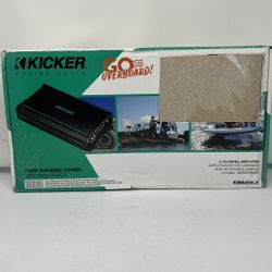 Kicker 48KMA600.4 KMA Series 4-channel marine amplifier — 75 watts RMS x 4