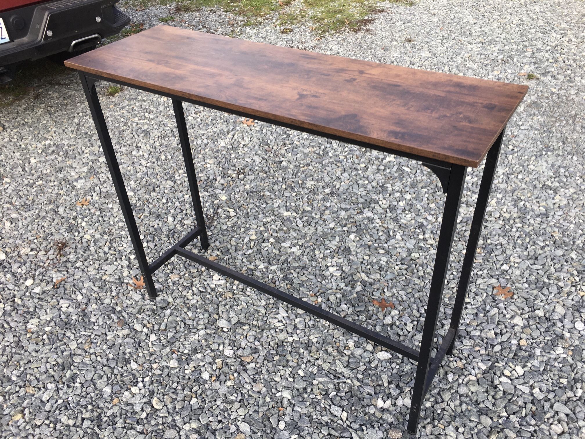 48" Narrow Console Bar Style Table