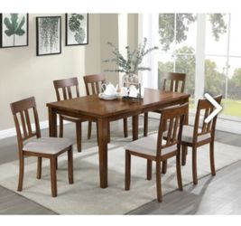 7PC DINING SET ( FREE DELIVERY )