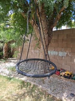 Tree swing spider web 36"