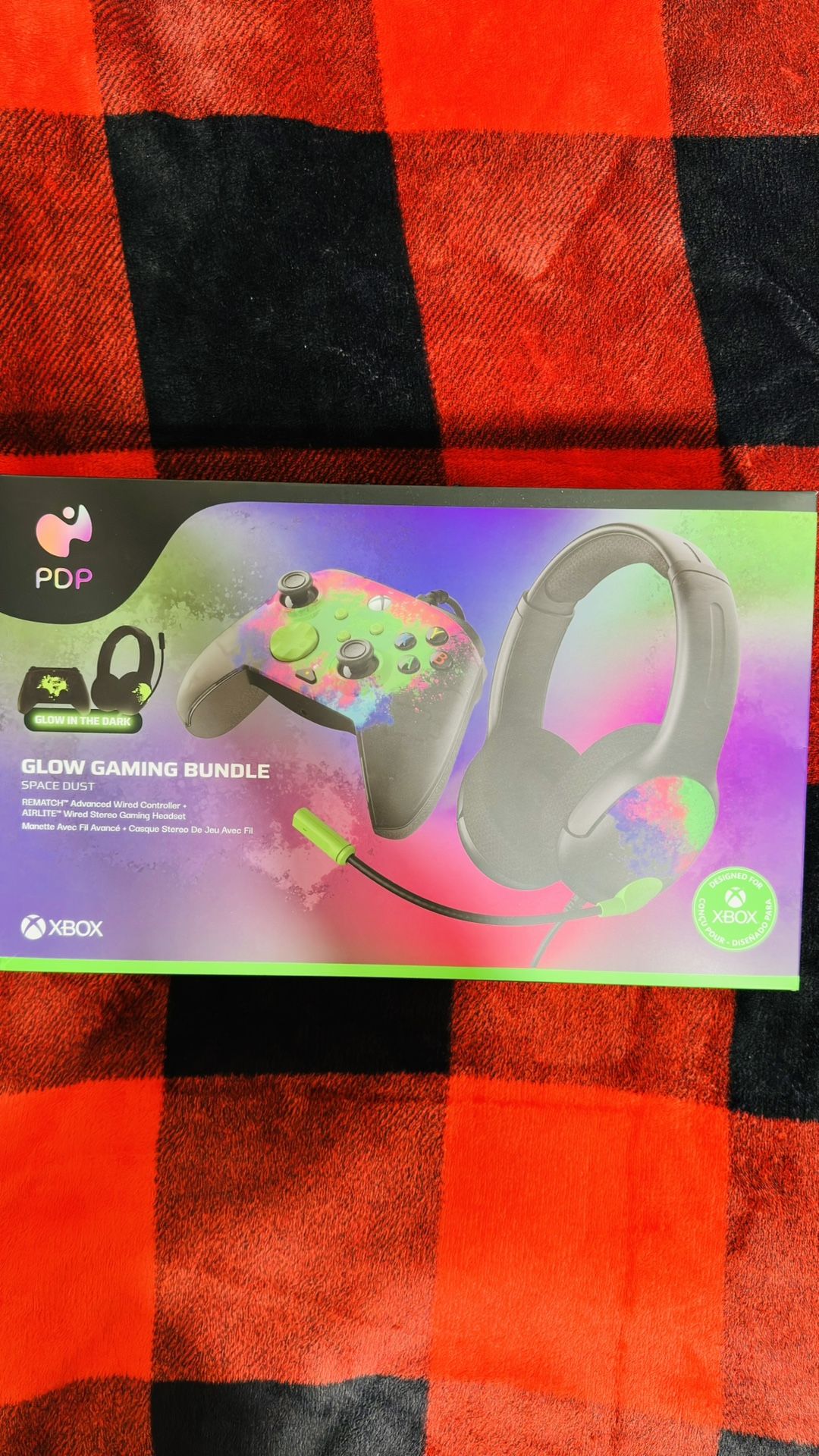 PDP Glow Gaming Bundle REMATCH Advanced Wired Controller & AIRLITE Wired Headset