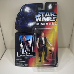 Star Wars Han Solo The Power of the Force Vintage Action Figure Sealed 1995