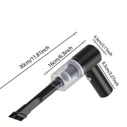 120W Car Vacuum Cleaner - Dual Use, Portable, Cordless, Strong Suction, Wireless