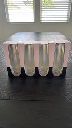 Iridescent Stemless Champagne Flutes (4)