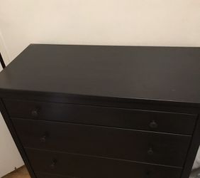 KOPPANG 5-drawer chest, black-brown, 90x114 cm (353/8x447/8