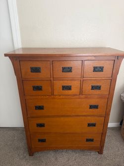 Tall Wooden Dresser