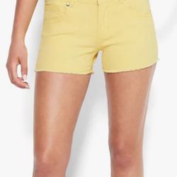 BEBE Yellow Jean Shorts for Women size 29 