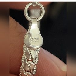 22" Solid .925 Sterling Silver Cuban Link Chain Necklace 5mm Thick 