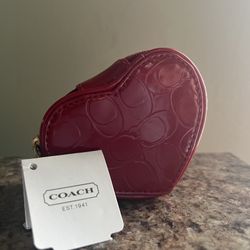 Coach, Heart-Shaped, Coin Purse