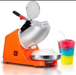 New in box  Ice Shaver Machine 300W Electric Ice Crusher Making with Bowl