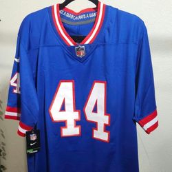 New Cam Skattebo #44 New York Giants Blue Rivalries Jersey Men's Size M