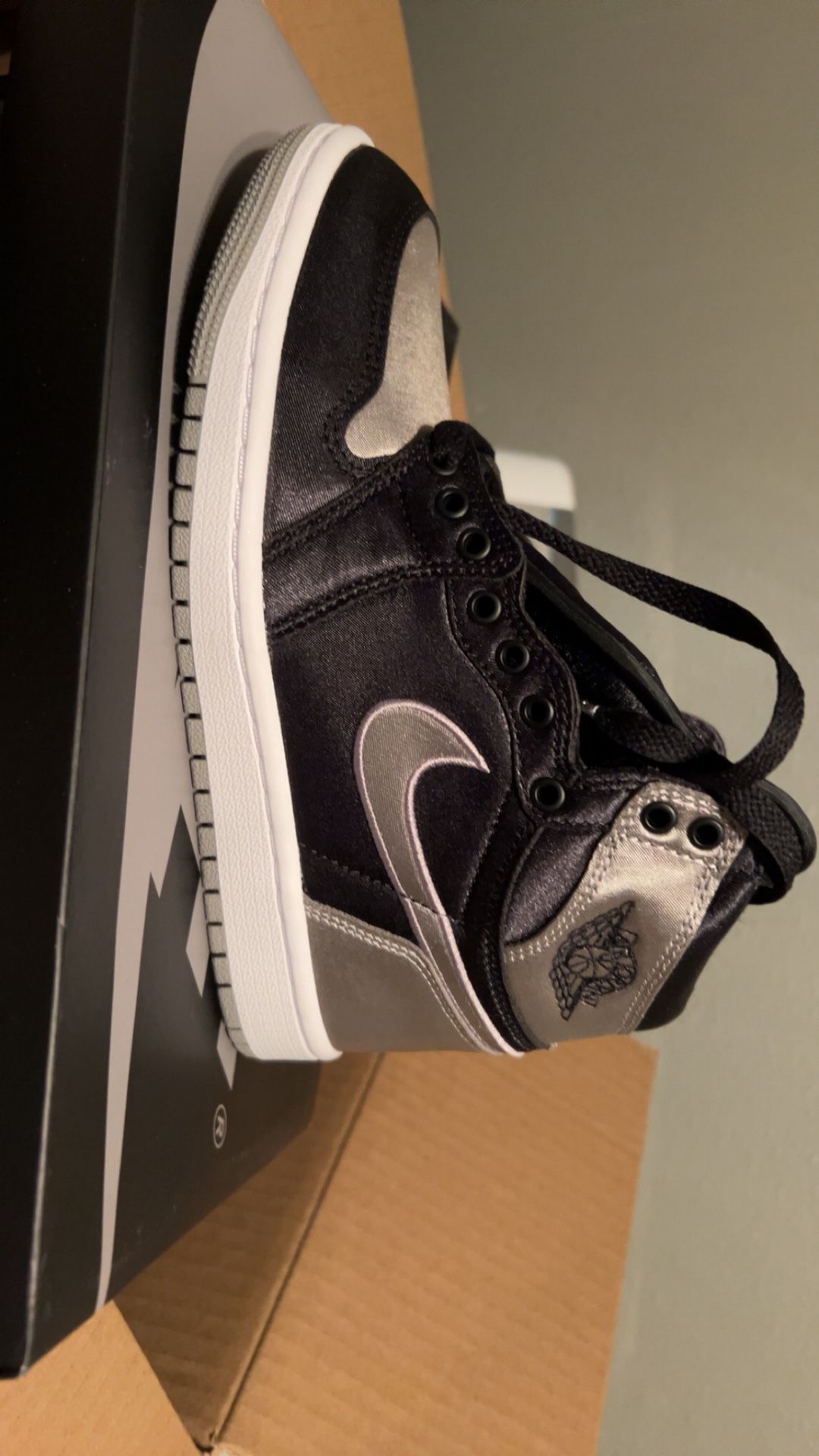 Satin Grey Jordan 1s  6W