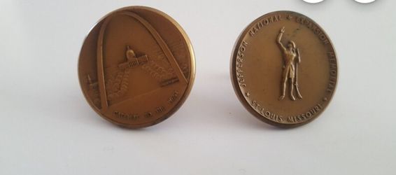 1964 St.louis Arch Bronze Medallion