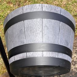 Whiskey Barrel Planter