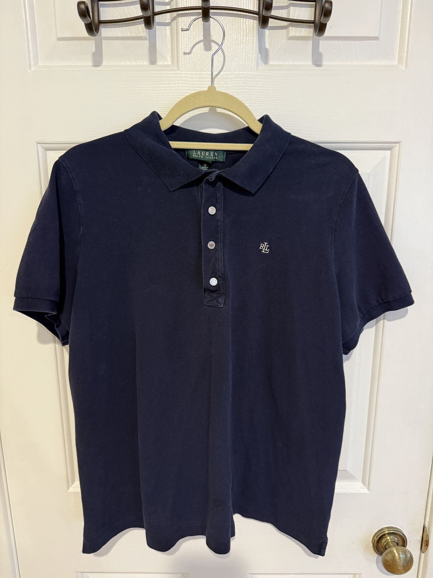 Ralph Lauren Navy Blue Women’s Polo Shirt Size 1 X