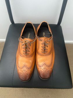Franco Vananni Tan Wingtip Brogue Oxfords