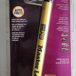 NEW SEALED MASTER LOCK 254DAT HIGH SECURITY STEERING WHEEL LOCK MASTER BLOCK PRO