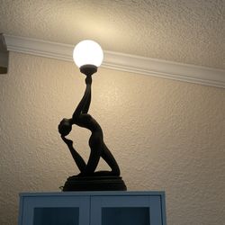 Vintage Art Deco Lady Lamps Set Of 2  $250.00