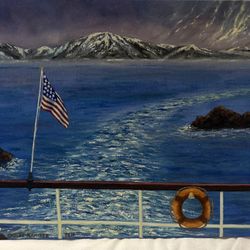 Cruise Alaska Oil Painting 16x20