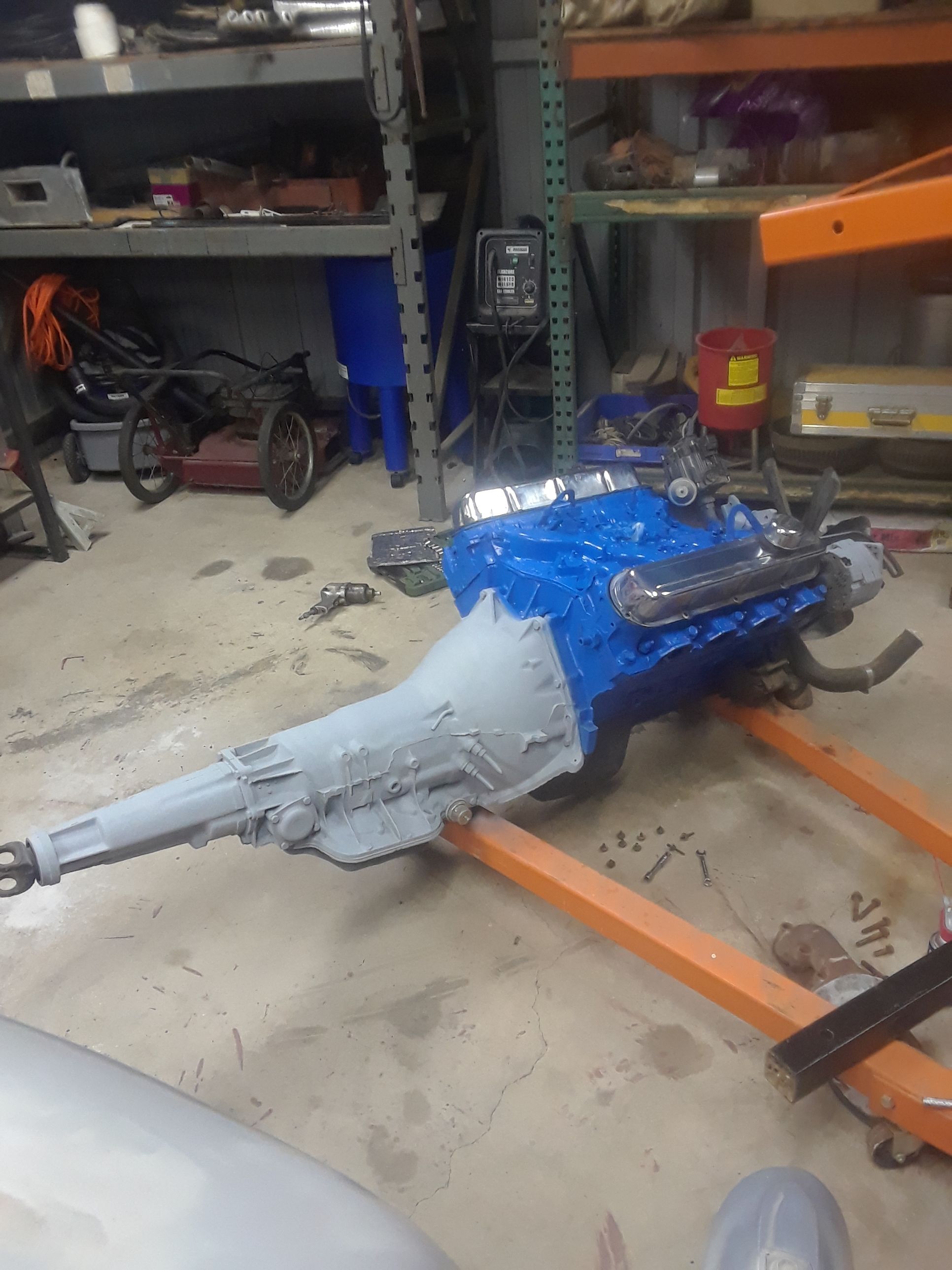 1970 Cadillac 500 motor and transmission