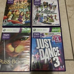 4 Xbox 360 Kinect Games