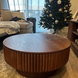 Coffee Table - Ø32 In, Height - 14 In